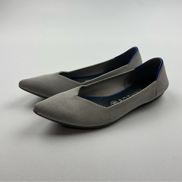 Rothy's Shoes - Rothy's Linen Blue Halo Point Toe Ballet Flats Size 9